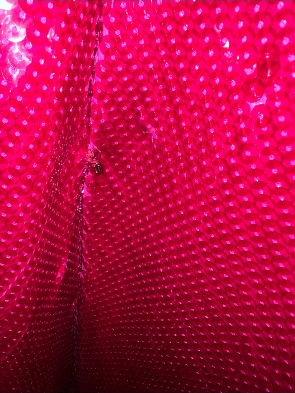 LaQuan Smith Hot Pink Sequin Strapless gown